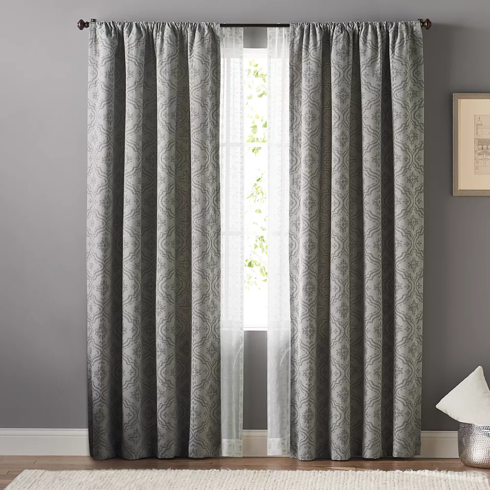 Sonoma Goods For Life® Blackout 1-Panel Kensington Window Curtain Sonoma Goods For Life® Blackout 1-Panel Kensington Window Curtain -Sonoma Goods For Life Shop 2728100 Gray