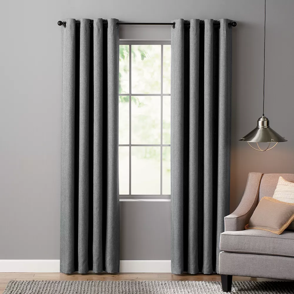 Sonoma Goods For Life® Ultimate Performance 2-Pack Rockport 100% Blackout Curtain Sonoma Goods For Life® Ultimate Performance 2-Pack Rockport 100% Blackout Curtain -Sonoma Goods For Life Shop 3498362 Gray