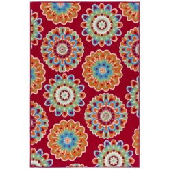 Sonoma Goods For Life® Floral Medallion Indoor/Outdoor Area And Throw Rug