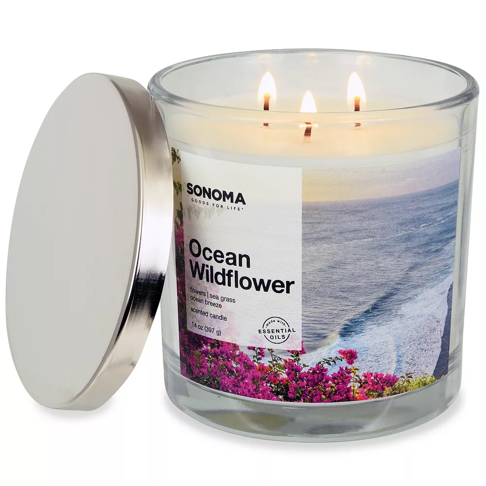 Sonoma Goods For Life® 14-oz. Ocean Wild Flowers Candle Jar Sonoma Goods For Life® 14-oz. Ocean Wild Flowers Candle Jar -Sonoma Goods For Life Shop 4227937
