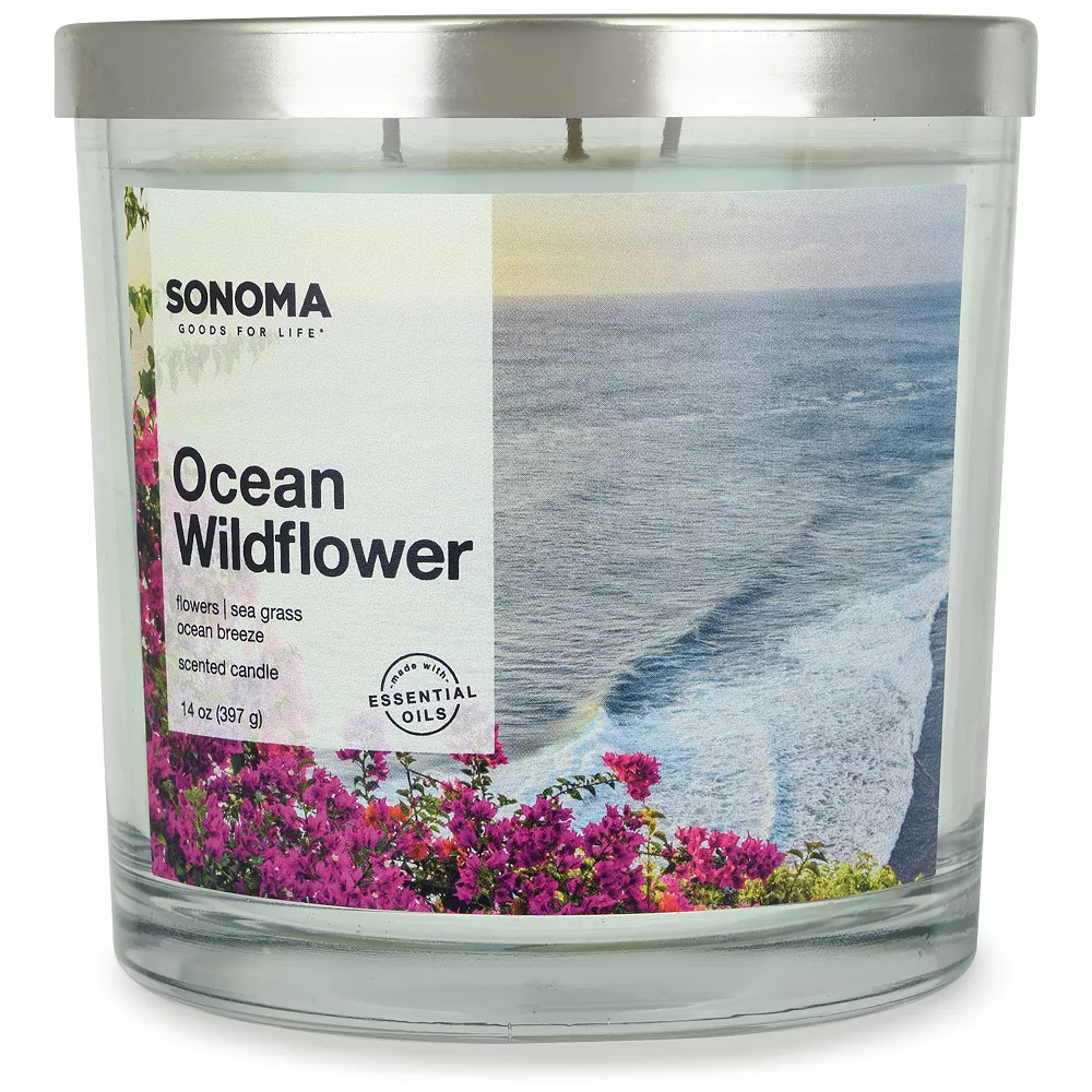 Sonoma Goods For Life® 14-oz. Ocean Wild Flowers Candle Jar Sonoma Goods For Life® 14-oz. Ocean Wild Flowers Candle Jar -Sonoma Goods For Life Shop 4227937 ALT