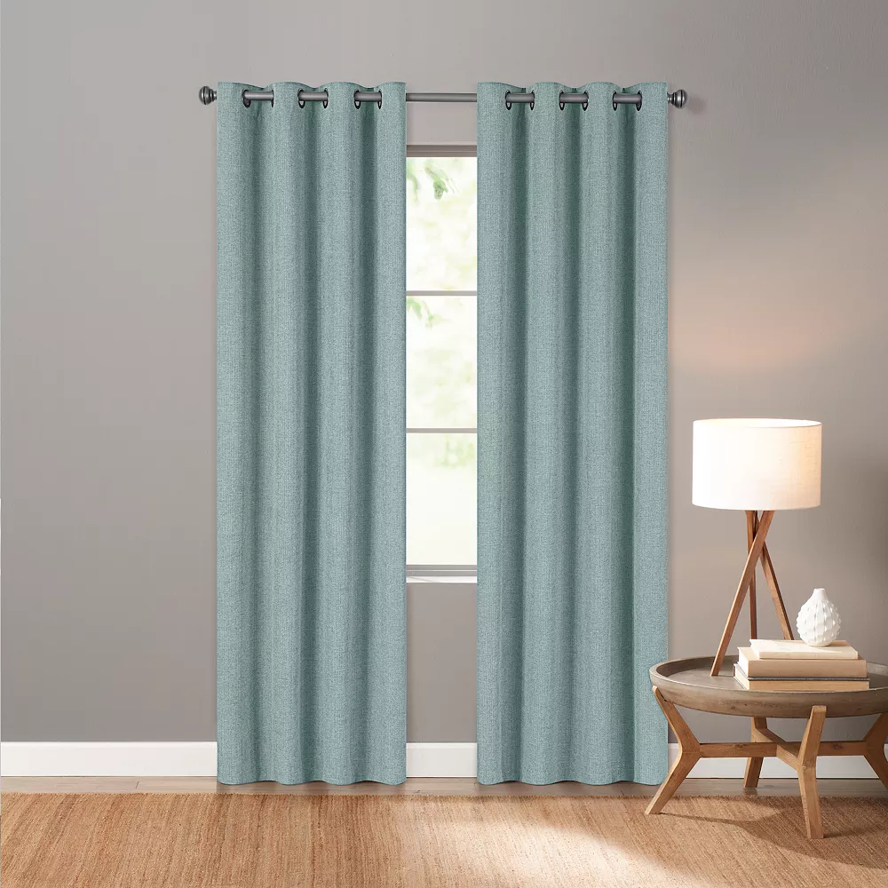 Sonoma Goods For Life® Ultimate Performance Distressed Chenille 100% Blackout 2-pk Curtain Sonoma Goods For Life® Ultimate Performance Distressed Chenille 100% Blackout 2-pk Curtain -Sonoma Goods For Life Shop 5002254 Light Blue