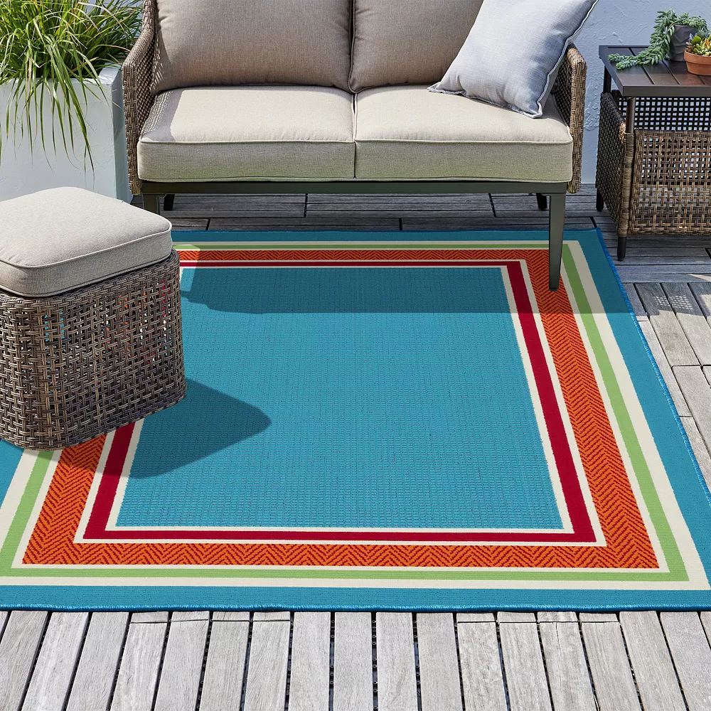 Sonoma Goods For Life® Framed Border Indoor Outdoor Rug Sonoma Goods For Life® Framed Border Indoor Outdoor Rug -Sonoma Goods For Life Shop 5245164 ALT