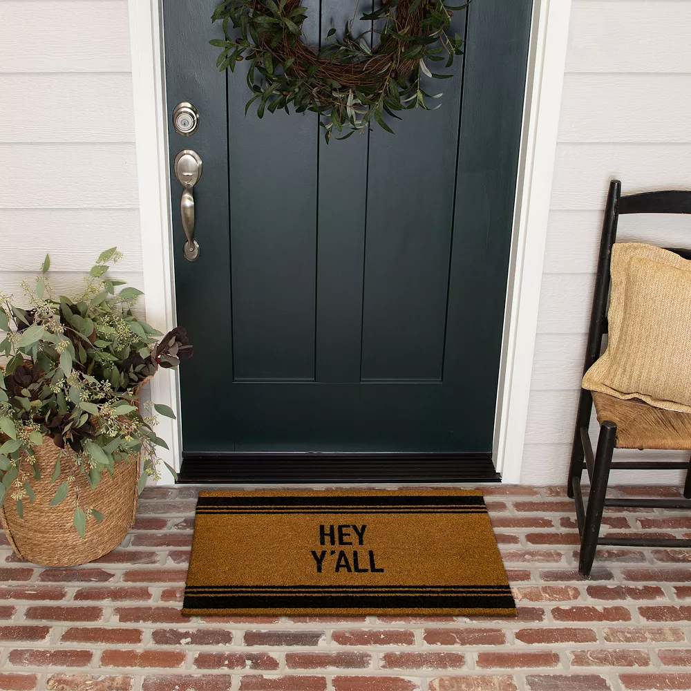 Sonoma Goods For Life® Hey Y'All Coir Doormat - 18'' x 30'' Sonoma Goods For Life® Hey Y'All Coir Doormat - 18'' X 30'' -Sonoma Goods For Life Shop 5253370 ALT