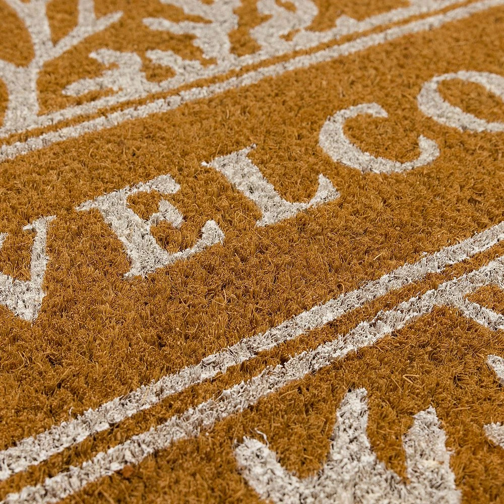 Sonoma Goods For Life® Coral "Welcome" Coir Doormat - 18'' x 30'' Sonoma Goods For Life® Coral "Welcome" Coir Doormat - 18'' X 30'' -Sonoma Goods For Life Shop 5253374 ALT3