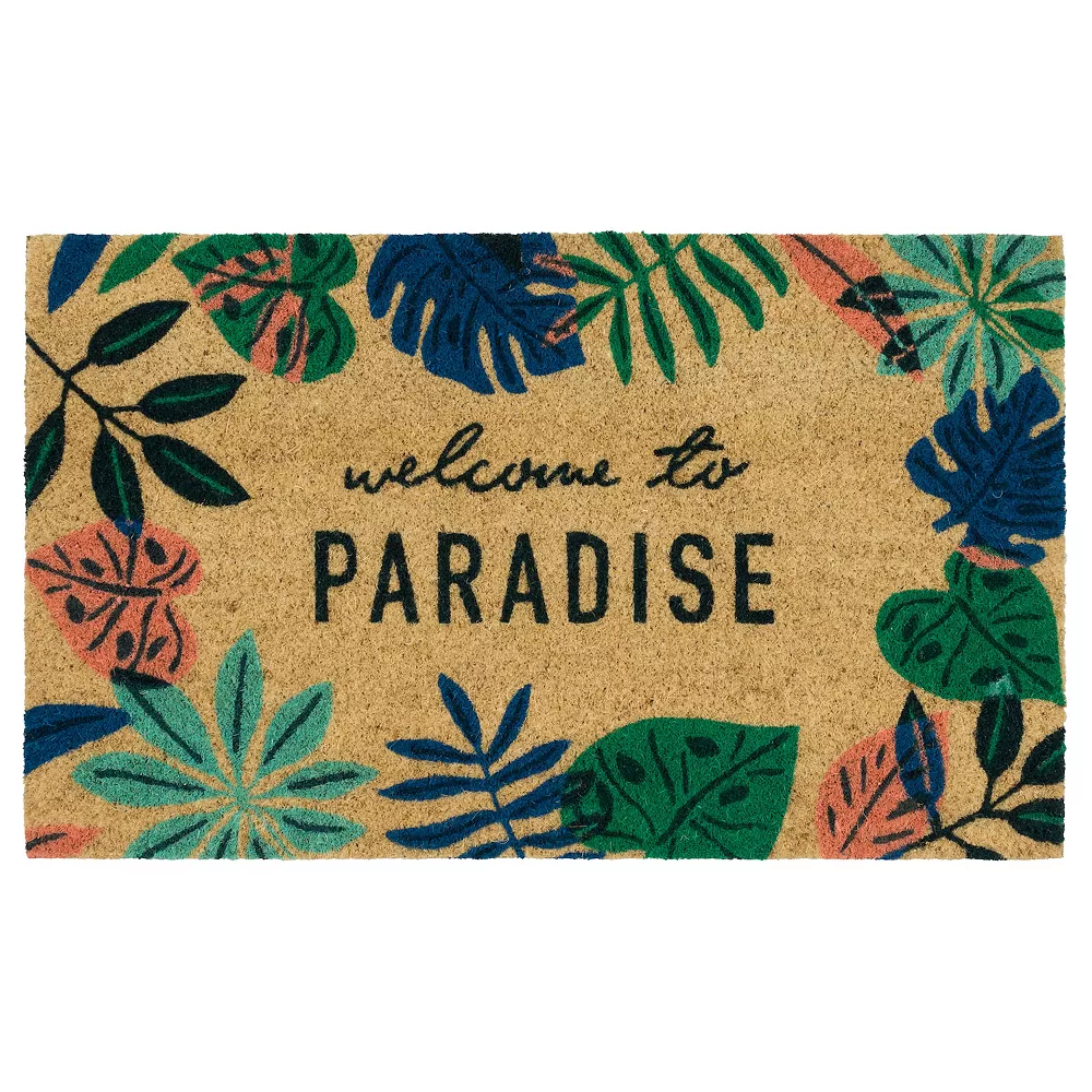 Sonoma Goods For Life® Welcome to Paradise Coir Doormat - 18'' x 30'' Sonoma Goods For Life® Welcome To Paradise Coir Doormat - 18'' X 30'' -Sonoma Goods For Life Shop 5274169