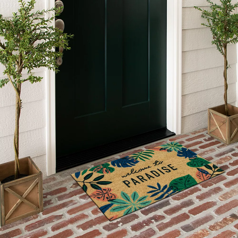 Sonoma Goods For Life® Welcome to Paradise Coir Doormat - 18'' x 30'' Sonoma Goods For Life® Welcome To Paradise Coir Doormat - 18'' X 30'' -Sonoma Goods For Life Shop 5274169 ALT