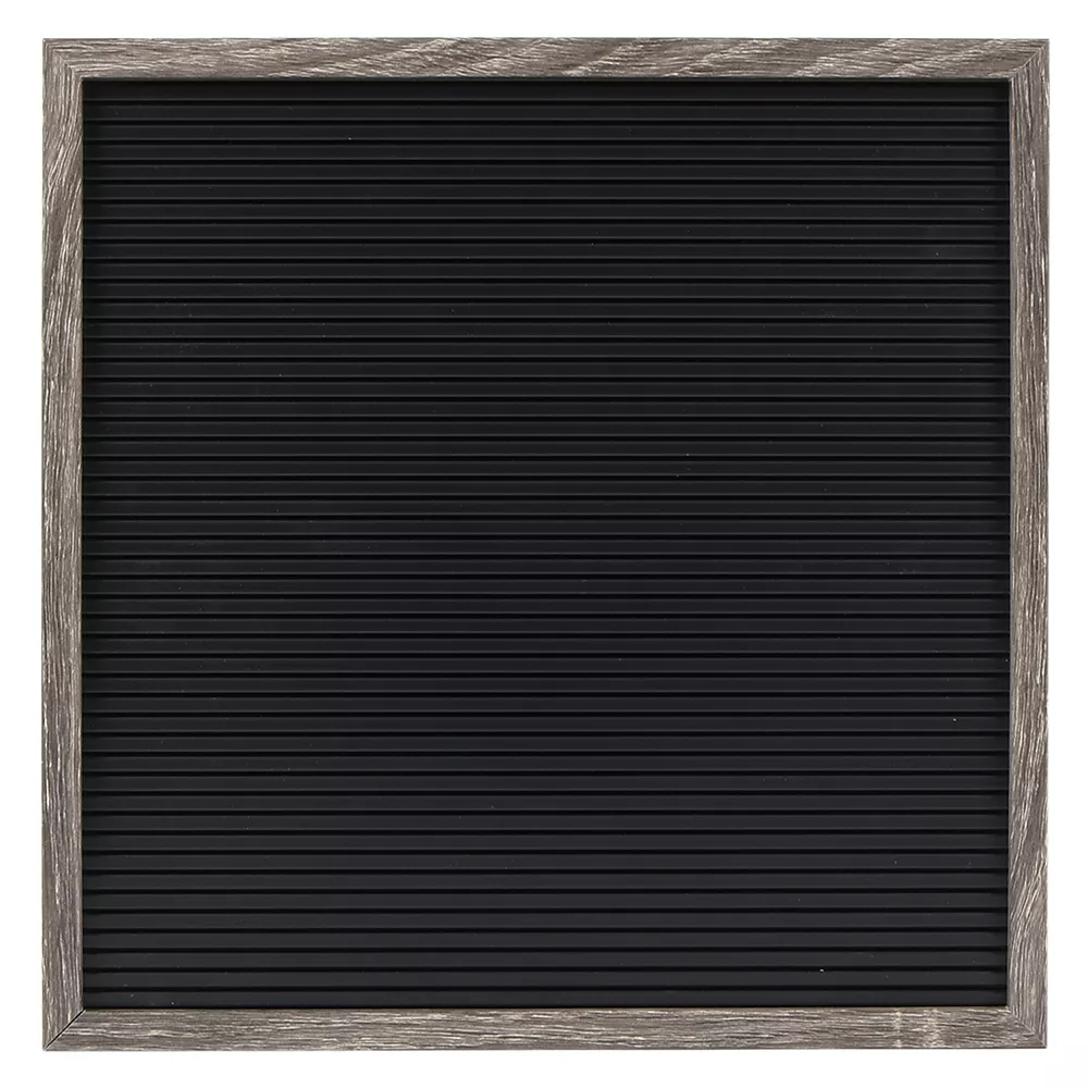Sonoma Goods For Life® 12" x 12" Letterboard Black Slats with Gray Frame Sonoma Goods For Life® 12" X 12" Letterboard Black Slats With Gray Frame -Sonoma Goods For Life Shop 5281595