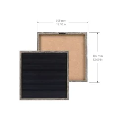 Sonoma Goods For Life® 12" X 12" Letterboard Black Slats With Gray Frame 5 Sonoma Goods For Life® 12" X 12" Letterboard Black Slats With Gray Frame -Sonoma Goods For Life Shop 5281595 ALT5