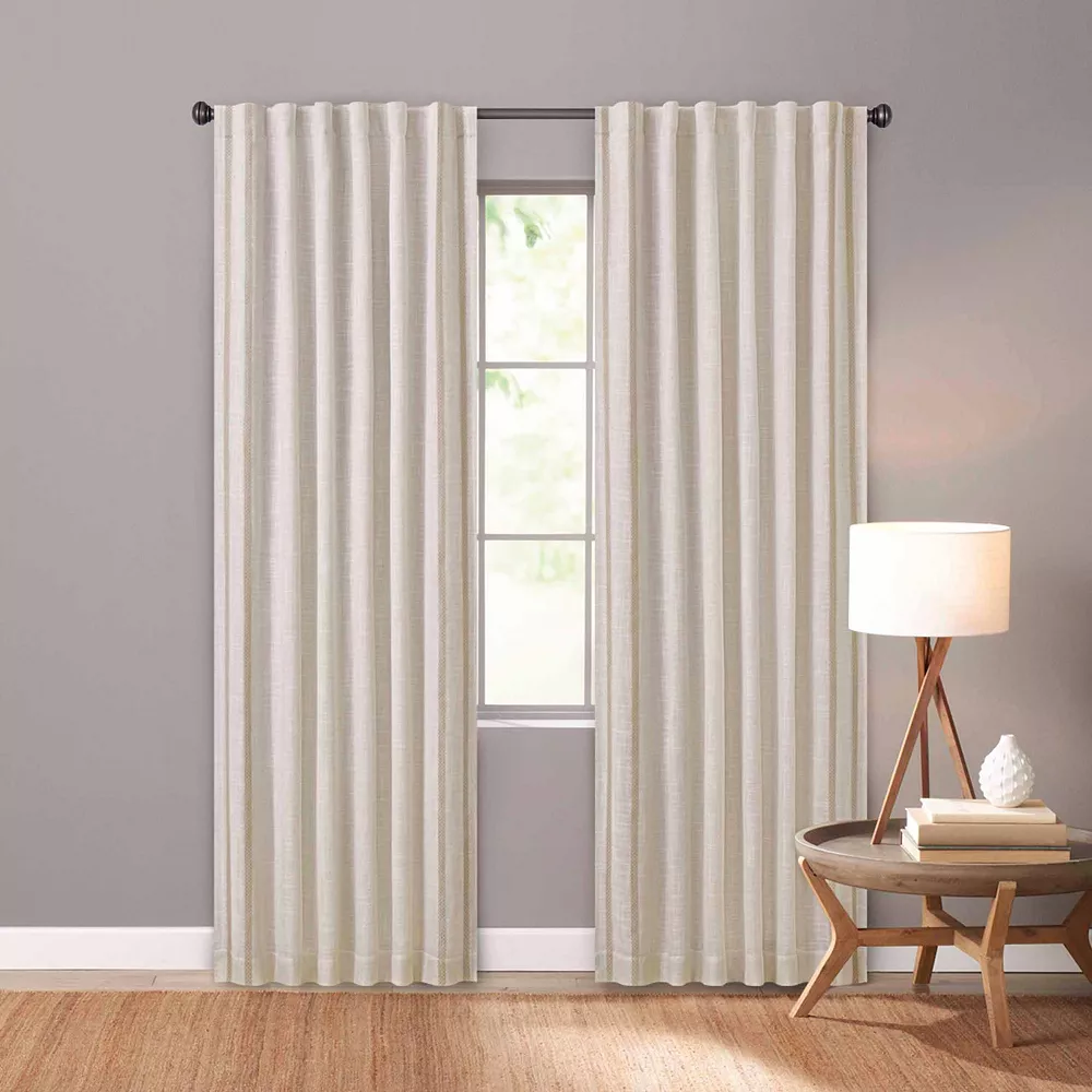 Sonoma Goods For Life® Ultimate Performance 2-Pack Diamond Stripe 100% Blackout Curtain Sonoma Goods For Life® Ultimate Performance 2-Pack Diamond Stripe 100% Blackout Curtain -Sonoma Goods For Life Shop 5483437