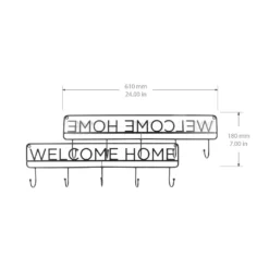 Sonoma Goods For Life® Welcome Home 5-Hook Wall Decor -Sonoma Goods For Life Shop 5549808 ALT3