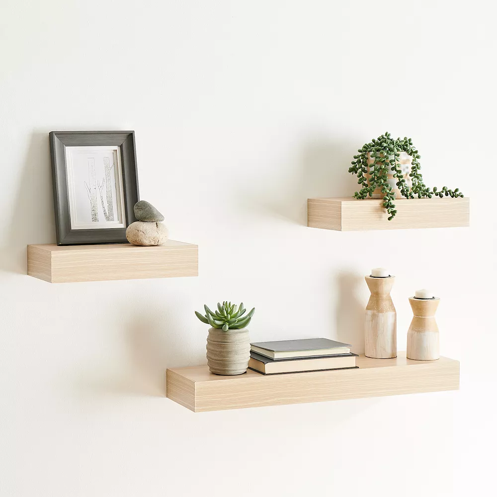 Sonoma Goods For Life® Floating Ledge Shelf Wall Decor 3-piece Set Sonoma Goods For Life® Floating Ledge Shelf Wall Decor 3-piece Set -Sonoma Goods For Life Shop 5626528 ALT