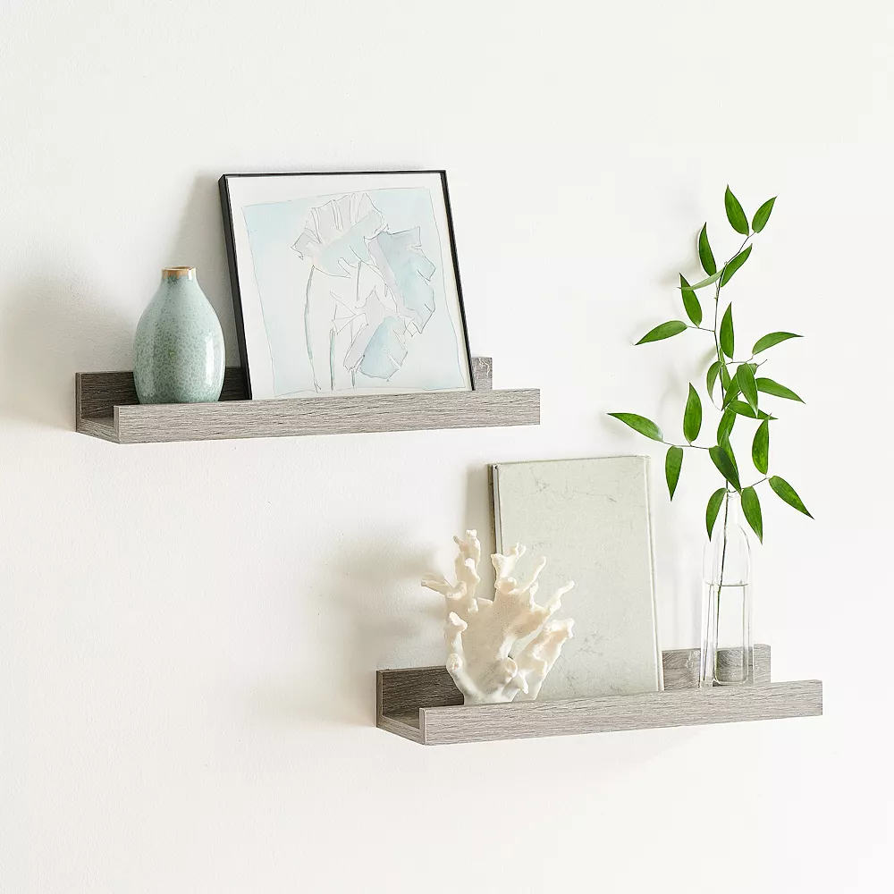 Sonoma Goods For Life® Gray Ledge Shelf Wall Decor 2-piece Set Sonoma Goods For Life® Gray Ledge Shelf Wall Decor 2-piece Set -Sonoma Goods For Life Shop 5626530 ALT