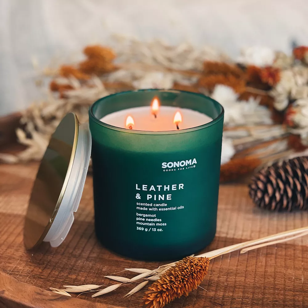 Sonoma Goods For Life® Leather & Pine 13-oz. Candle Jar Sonoma Goods For Life® Leather & Pine 13-oz. Candle Jar -Sonoma Goods For Life Shop 5644202 ALT