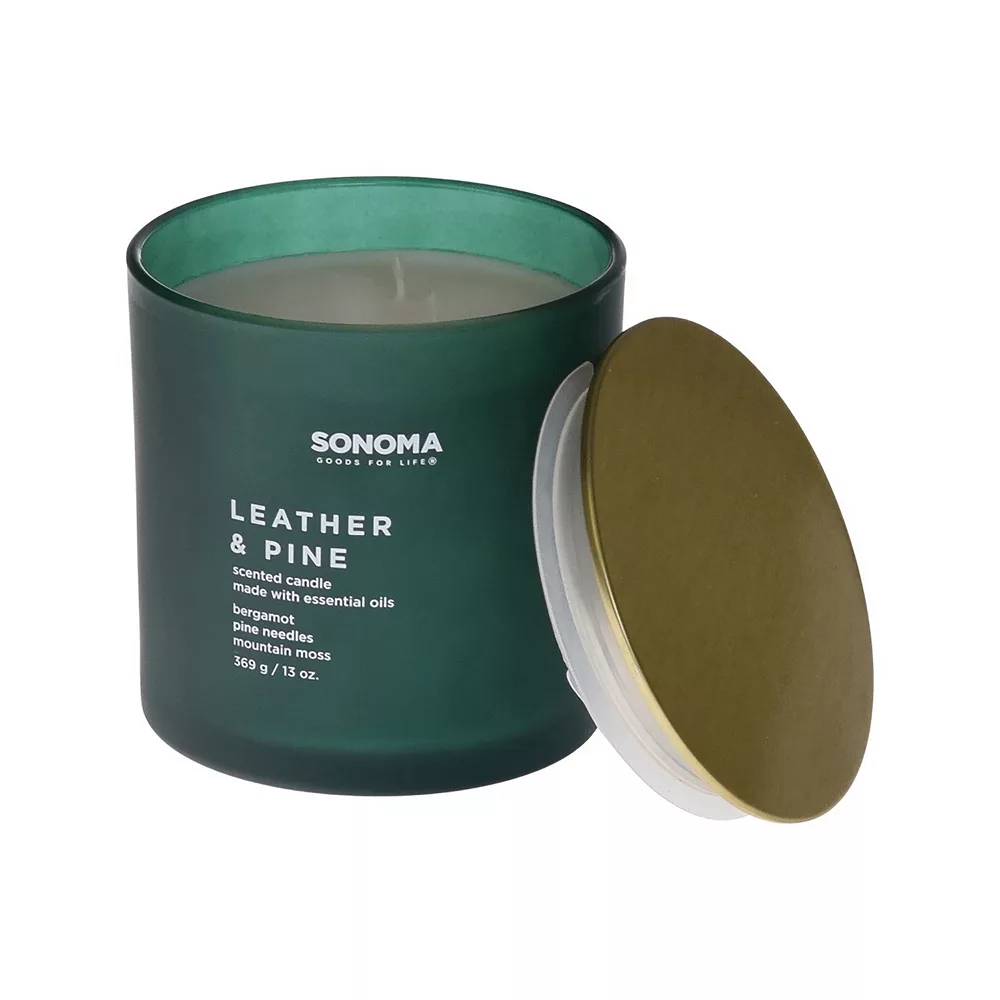 Sonoma Goods For Life® Leather & Pine 13-oz. Candle Jar Sonoma Goods For Life® Leather & Pine 13-oz. Candle Jar -Sonoma Goods For Life Shop 5644202 ALT2
