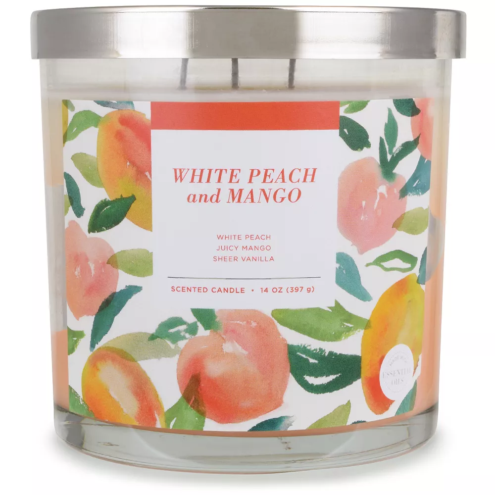 Sonoma Goods For Life® White Peach & Mango 14-oz. Candle Jar Sonoma Goods For Life® White Peach & Mango 14-oz. Candle Jar -Sonoma Goods For Life Shop 5660129