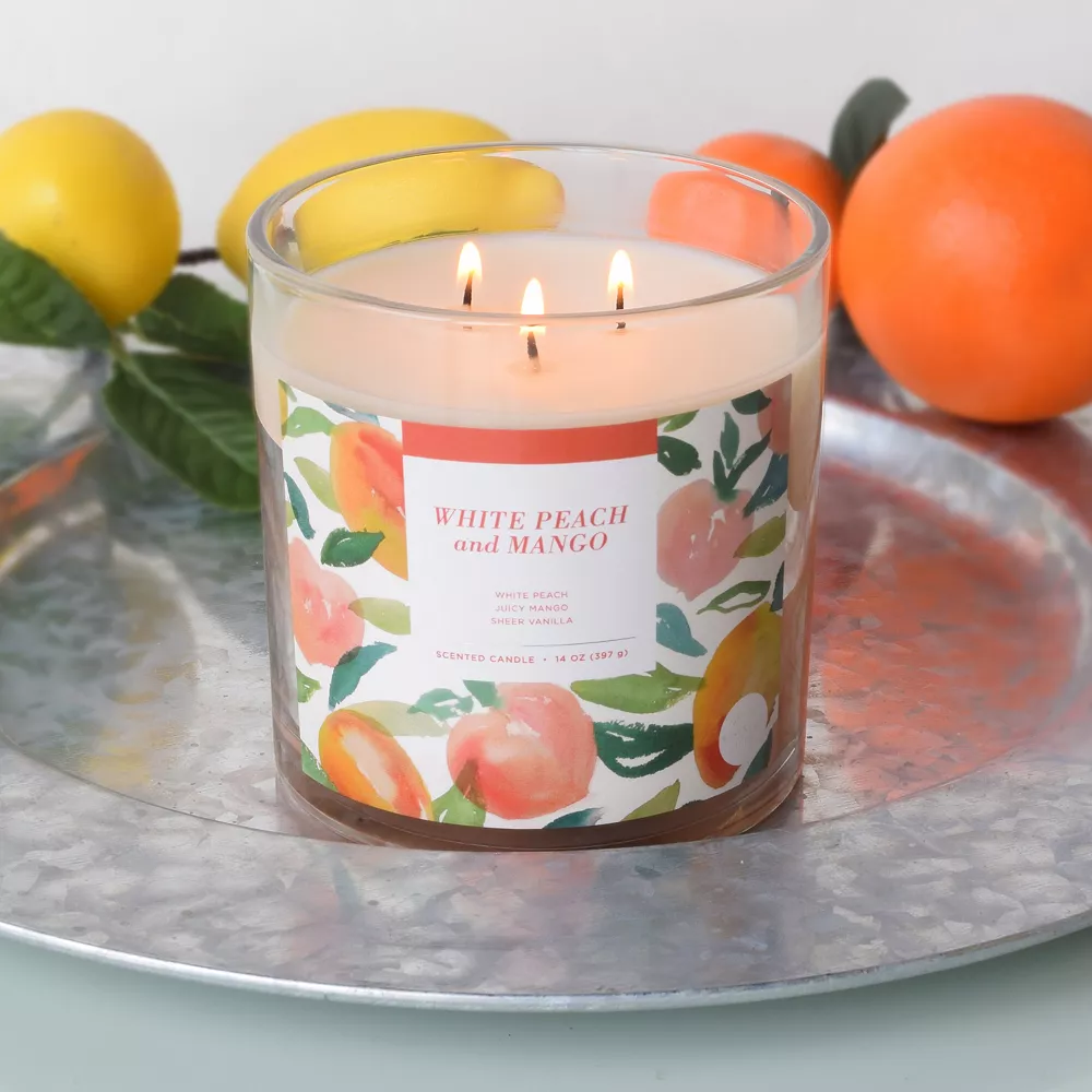 Sonoma Goods For Life® White Peach & Mango 14-oz. Candle Jar Sonoma Goods For Life® White Peach & Mango 14-oz. Candle Jar -Sonoma Goods For Life Shop 5660129 ALT