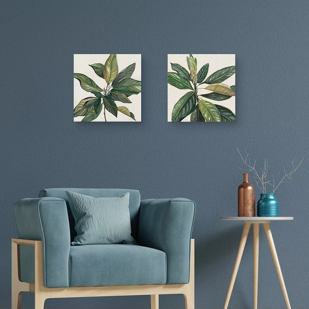 Sonoma Goods For Life® Magnolia Leaves I & II Canvas Wall Art 2-piece Set Sonoma Goods For Life® Magnolia Leaves I & II Canvas Wall Art 2-piece Set -Sonoma Goods For Life Shop 5661545 ALT2
