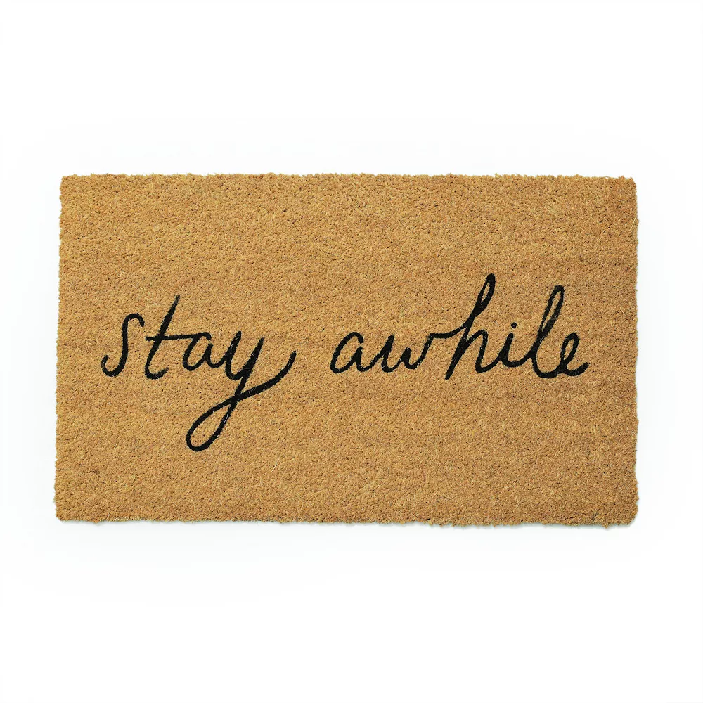 Sonoma Goods For Life® Stay Awhile 18'' x 30'' Coir Doormat Sonoma Goods For Life® Stay Awhile 18'' X 30'' Coir Doormat -Sonoma Goods For Life Shop 5673911
