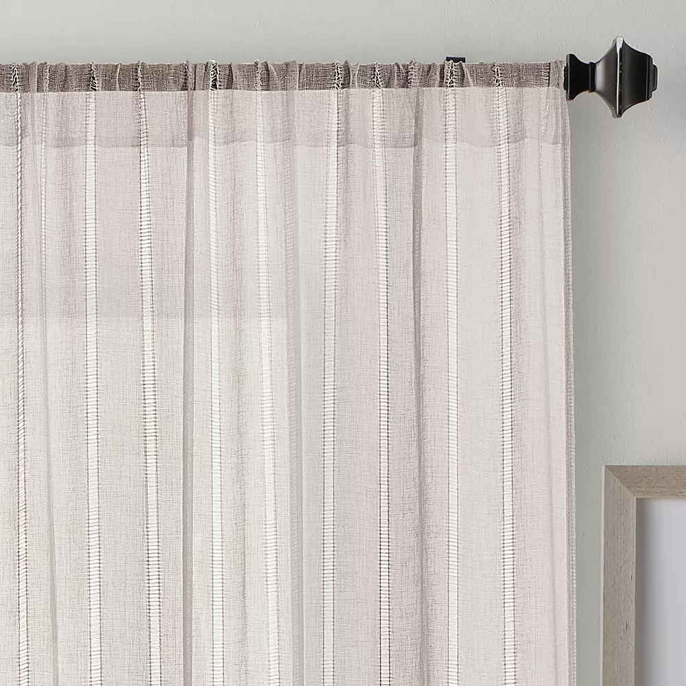 Sonoma Goods For Life® Open Weave Stripe Sheer Set of 2 Window Curtain Panels Sonoma Goods For Life® Open Weave Stripe Sheer Set Of 2 Window Curtain Panels -Sonoma Goods For Life Shop 5724156 ALT