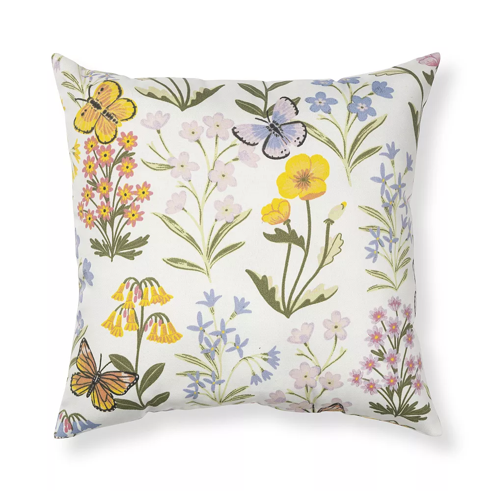 Sonoma Goods For Life® White Spring Floral 17" x 17" Outdoor Throw Pillow Sonoma Goods For Life® White Spring Floral 17" X 17" Outdoor Throw Pillow -Sonoma Goods For Life Shop 5870570