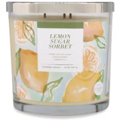 Sonoma Goods For Life® Lemon Sugar Sorbet 14-oz. Candle Jar -Sonoma Goods For Life Shop 5877278 ALT2
