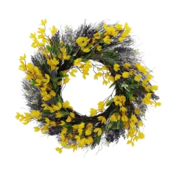 Sonoma Goods For LifeĀ® Artificial Forsythia Lavender Wreath