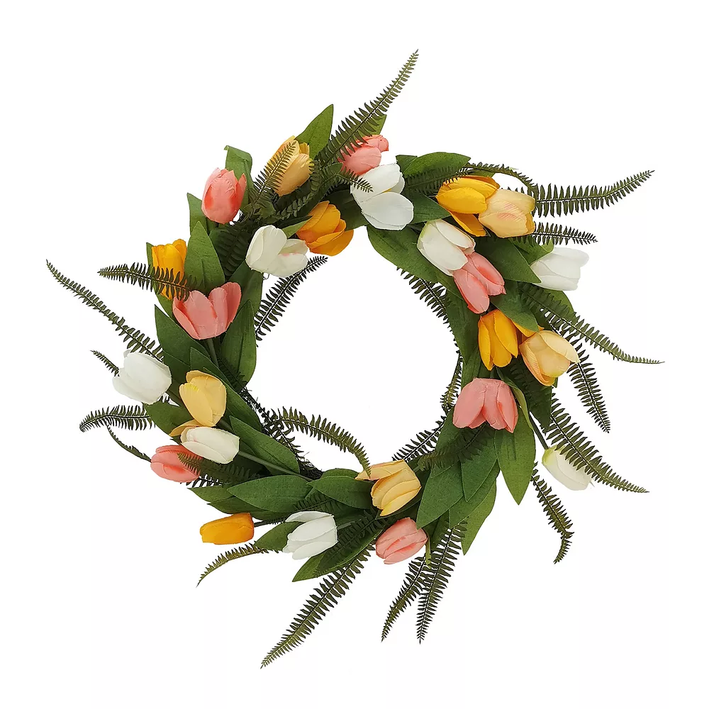 Sonoma Goods For Life® Artificial Tulips Fern Wreath Sonoma Goods For Life® Artificial Tulips Fern Wreath -Sonoma Goods For Life Shop 5899512