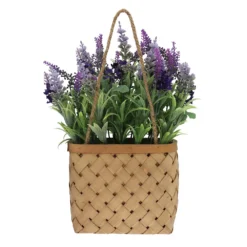 Sonoma Goods For LifeĀ® Artificial Lavender Hanging Wall Basket
