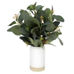 Sonoma Goods For Life® Artificial Eucalyptus In Ceramic Vase
