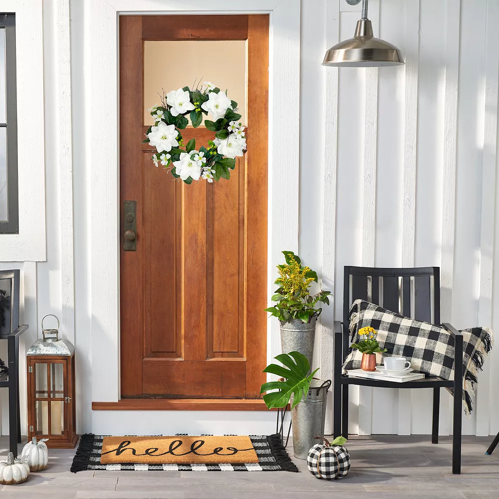 Sonoma Goods For Life® Artificial White Floral Wreath Sonoma Goods For Life® Artificial White Floral Wreath -Sonoma Goods For Life Shop 5903856 ALT