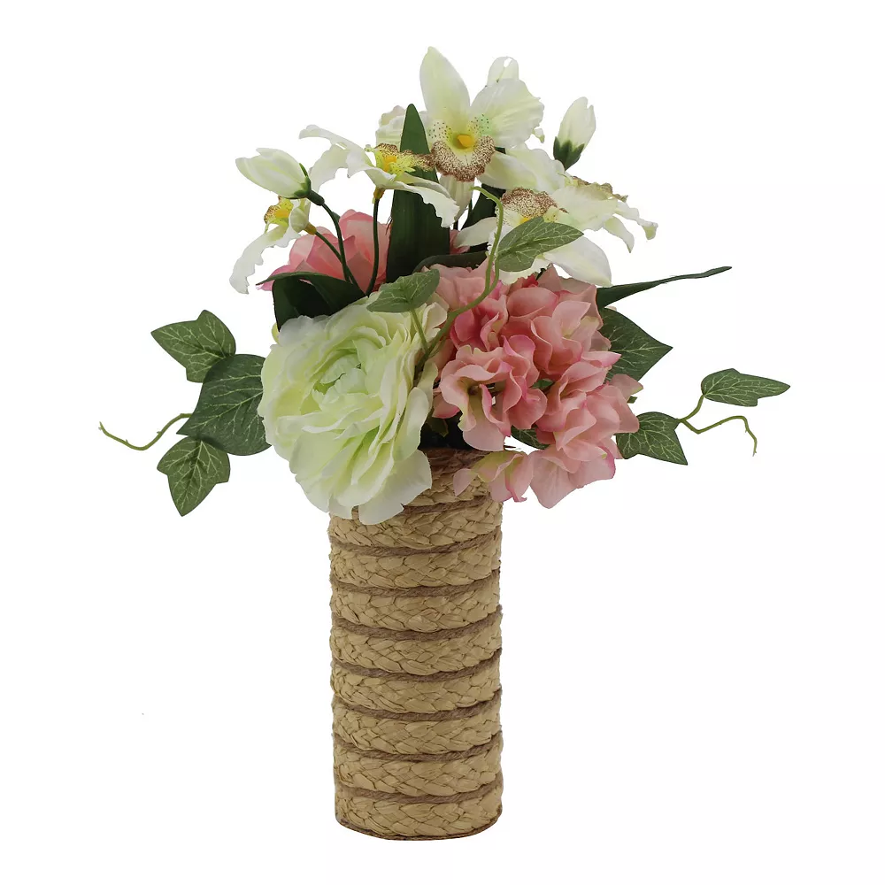 Sonoma Goods For Life® Artificial Green Pink Flower Arrangement Table Decor Sonoma Goods For Life® Artificial Green Pink Flower Arrangement Table Decor -Sonoma Goods For Life Shop 5904708 ALT