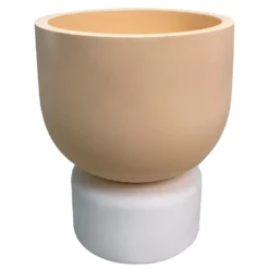 Sonoma Goods For LifeĀ® Coral Pedestal Concrete Planter