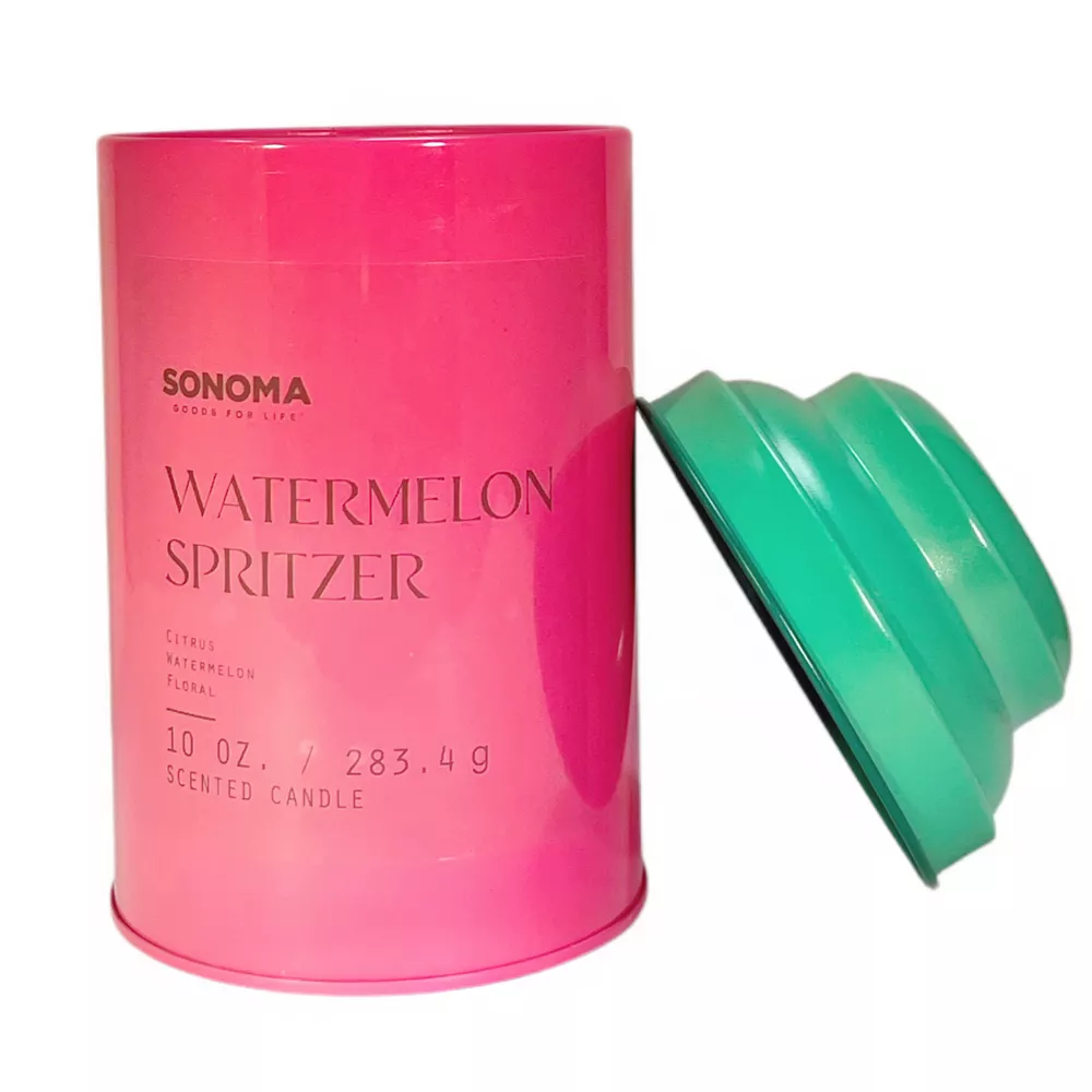 Sonoma Goods For Life® Tin Drink Collection Lavender Watermelon Spritzer 10-oz. Candle Jar Sonoma Goods For Life® Tin Drink Collection Lavender Watermelon Spritzer 10-oz. Candle Jar -Sonoma Goods For Life Shop 5908810 ALT