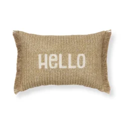 Sonoma Goods For Life® Hello Outdoor Pillow