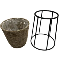 Sonoma Goods For Life® Large Seagrass Planter With Metal Stand -Sonoma Goods For Life Shop 5920619 ALT2