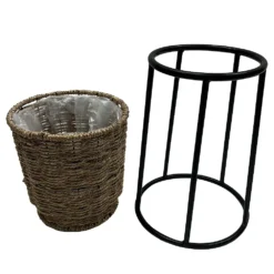 Sonoma Goods For Life® Small Seagrass Planter With Metal Stand -Sonoma Goods For Life Shop 5920620 ALT2