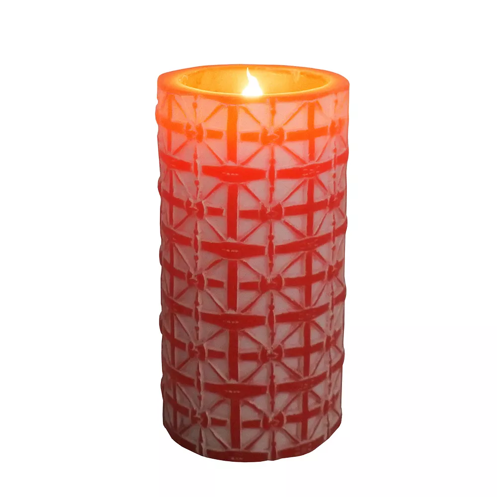 Sonoma Goods For Life® Red Geometric LED Pillar Candle Sonoma Goods For Life® Red Geometric LED Pillar Candle -Sonoma Goods For Life Shop 6004236