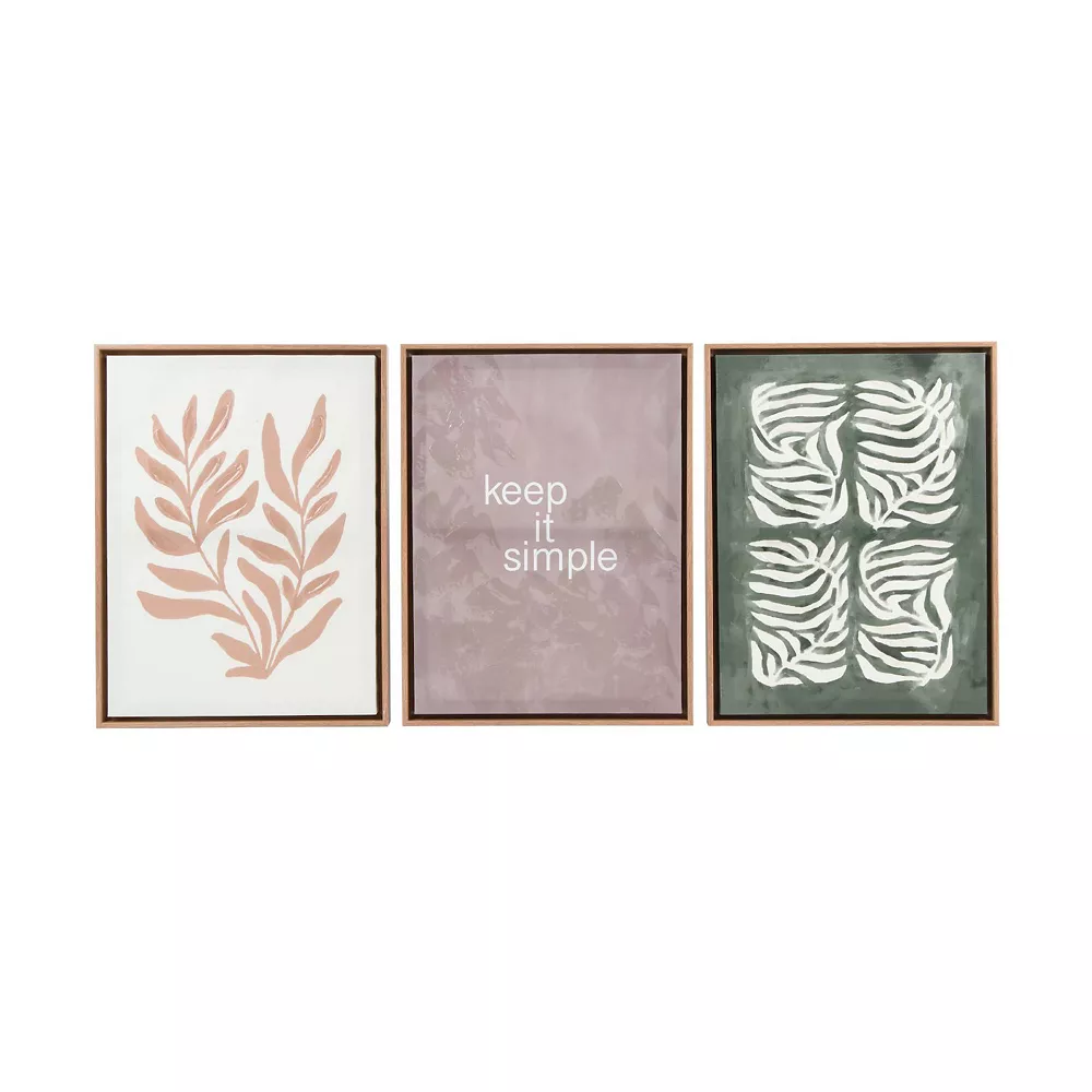 Sonoma Goods For Life® Keep It Simple Leaves Framed Wall Art 3-piece Set Sonoma Goods For Life® Keep It Simple Leaves Framed Wall Art 3-piece Set -Sonoma Goods For Life Shop 6021257