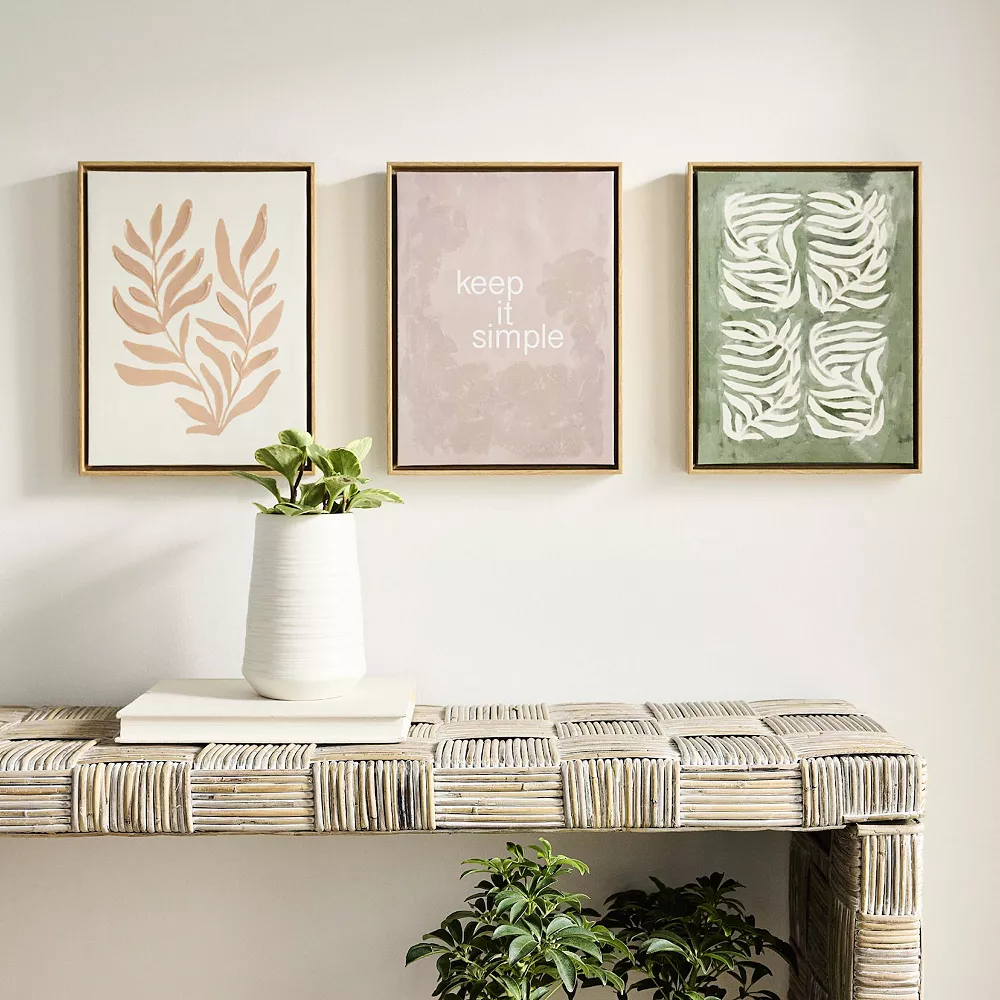 Sonoma Goods For Life® Keep It Simple Leaves Framed Wall Art 3-piece Set Sonoma Goods For Life® Keep It Simple Leaves Framed Wall Art 3-piece Set -Sonoma Goods For Life Shop 6021257 ALT