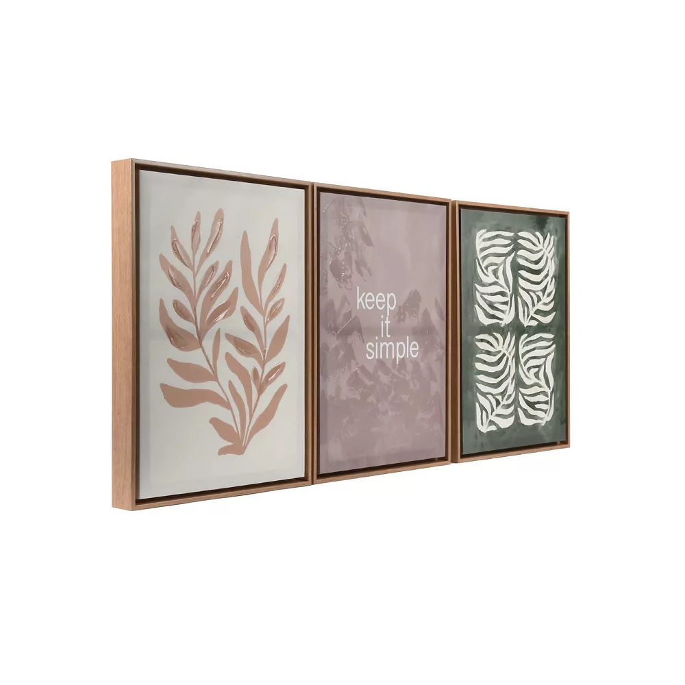 Sonoma Goods For Life® Keep It Simple Leaves Framed Wall Art 3-piece Set Sonoma Goods For Life® Keep It Simple Leaves Framed Wall Art 3-piece Set -Sonoma Goods For Life Shop 6021257 ALT2